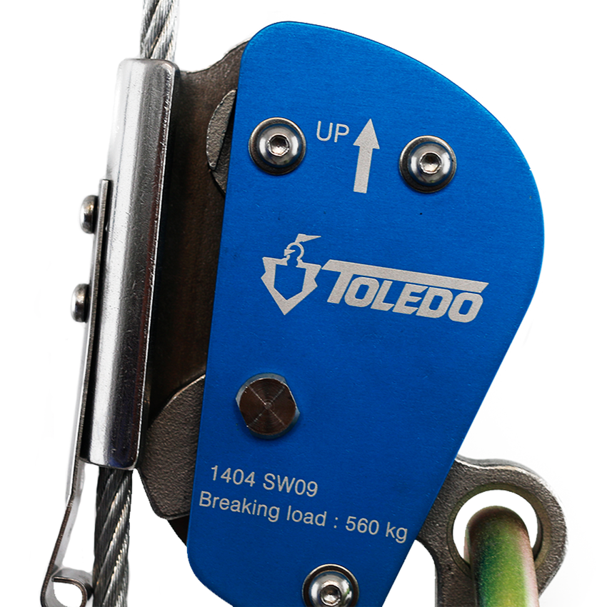 Arrestador para línea de vida de acero 490ARRLAC/Mosquetón - COD 82